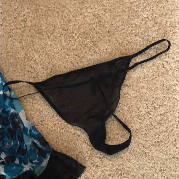 NWT lingerie set with black thong size L - Picture 3 of 4